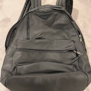 Black backpack/computer bag.